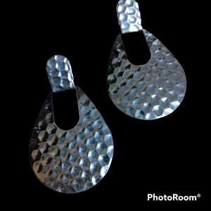 Silver dangle pierced Earrings